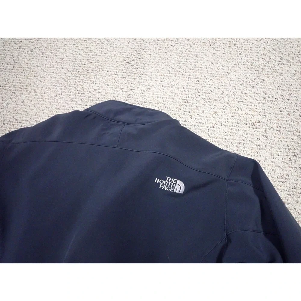 The North Face Apex Jacket Men XL Black Excellent Softshell Full Zip Windbreaker